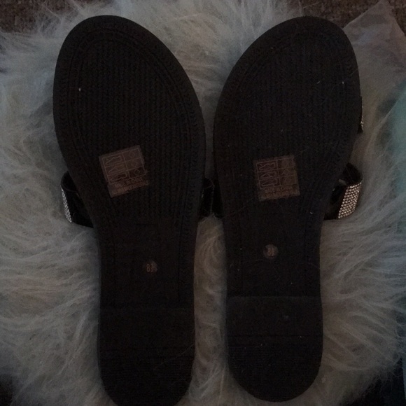 ANNA. Bling sandals. Black Size 8 1/2. NIB - Picture 6 of 7